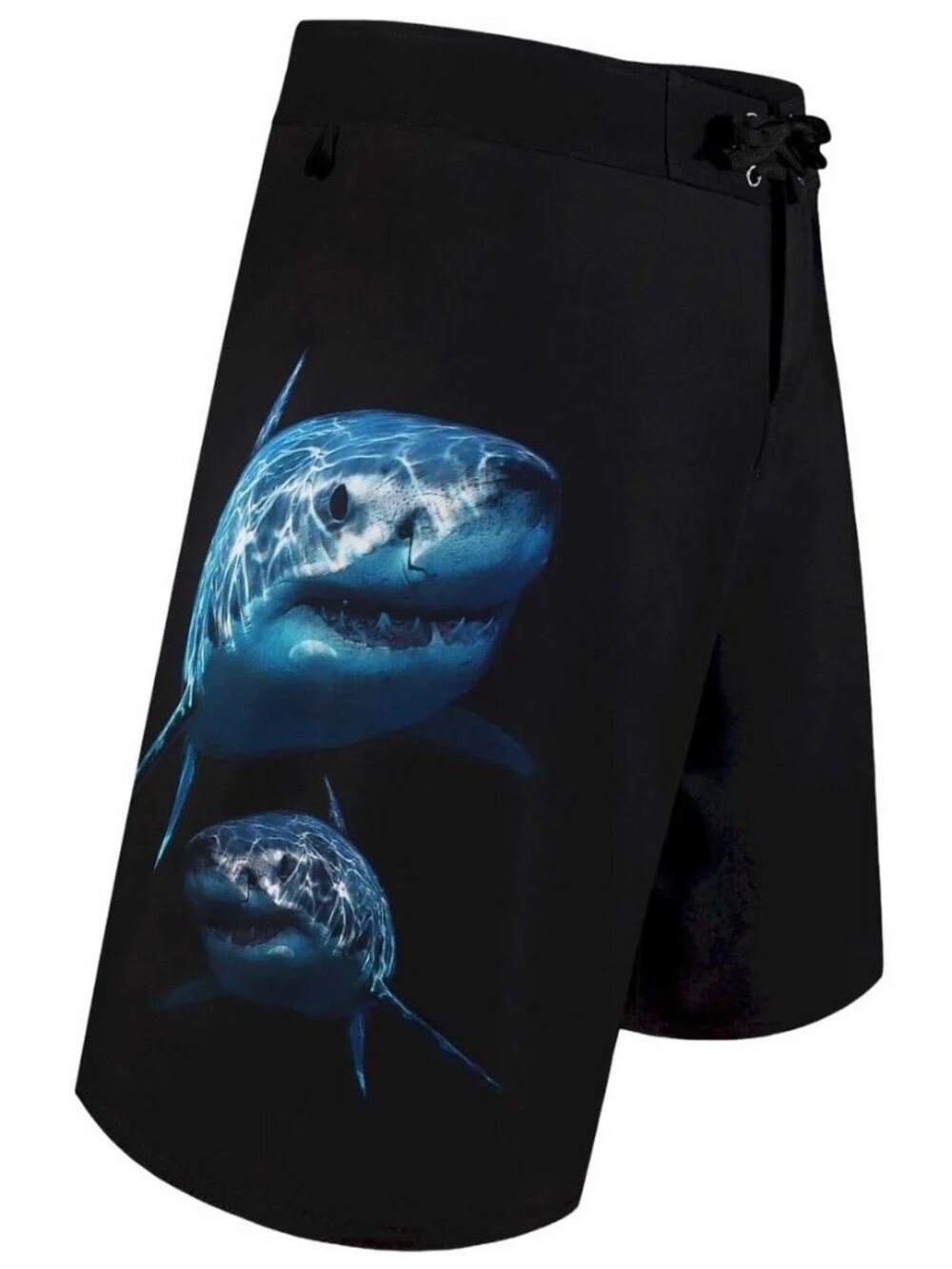 Tormentor Men's Size 38 Board Shorts 8-way Stretch Sportsman - White Shark- Surf